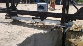 Купить сваи для ворот в Сальск. Заказать ворота на сваях под ключ от 21460 руб